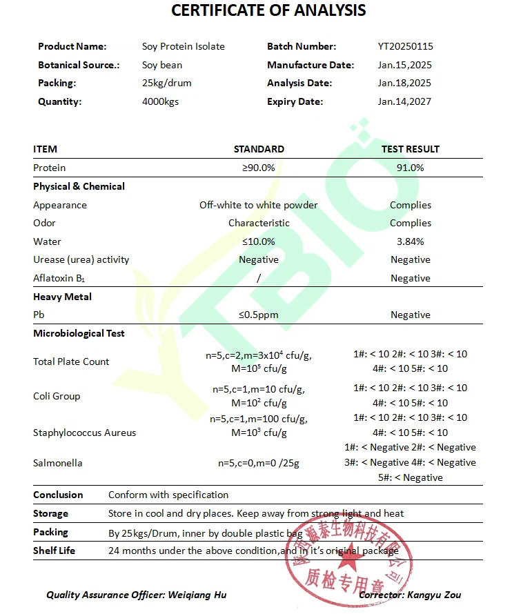 Soy Protein Isolate Powder Soy Protein Isolate Powder
